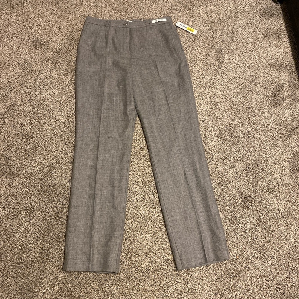 Pendleton NWT Women's Gray 100% Virgin Wool Straight Leg Pants